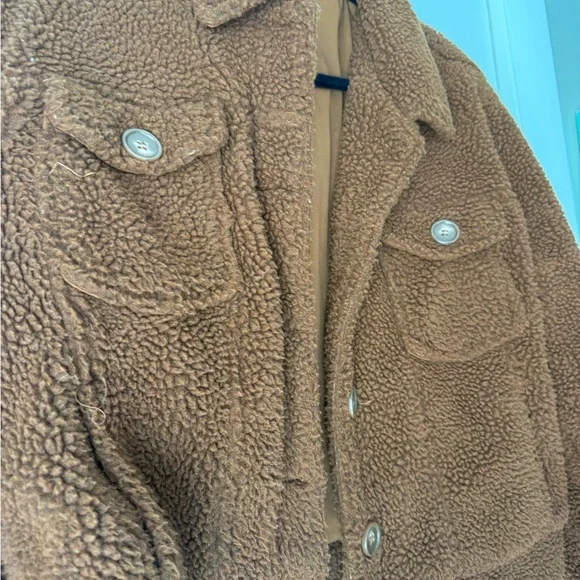 Ashley By 26 International Tan Sherpa Jacket - Picture 3 of 4